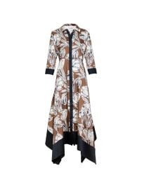 Tanya Taylor Floral Print Selene Dress Brown at Farfetch